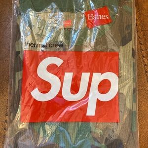 Supreme Hanes Camo Thermal
